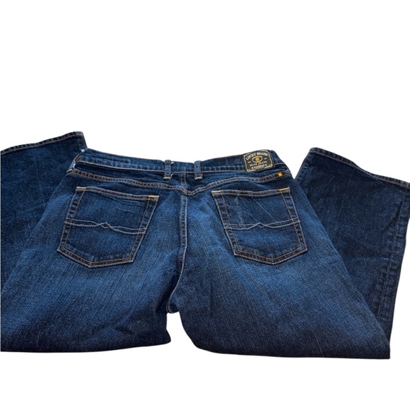 Lucky Brand Classic Rider - Blue Flare Wide Leg Capri Jeans - Picture 5 of 5